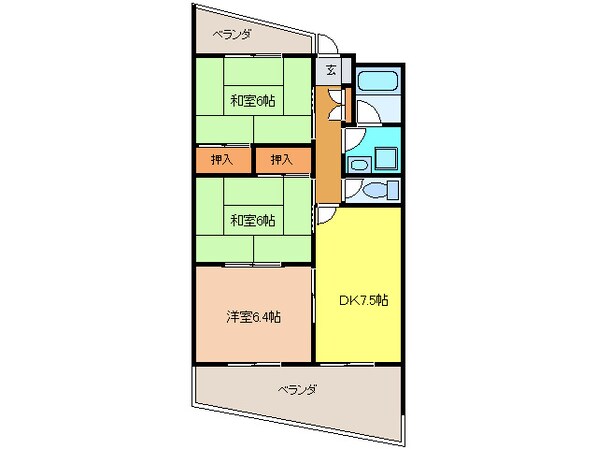 ラパ－スの物件間取画像